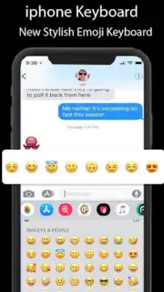iphone keyboard : iOS Emojis скриншот 1