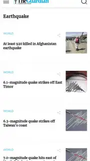 EarthQuake Tracker скриншот 3