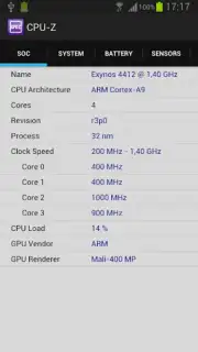CPU-Z скриншот 3