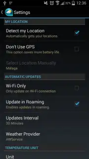 Weather & Clock Widget Android скриншот 8