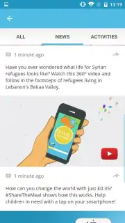 ShareTheMeal скриншот 1