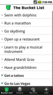 Bucket List скриншот 2