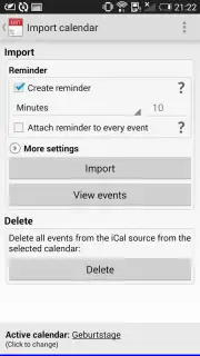 iCal Import/Export 2.4 скриншот 6