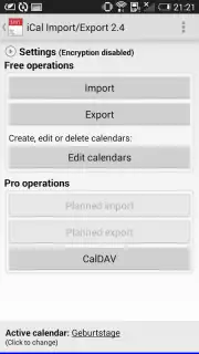 iCal Import/Export 2.4 скриншот 8